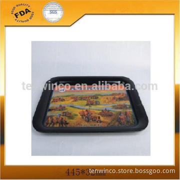 High quality of Circular Tin Tray, , Double-sided Printing Food Tray Wholesale
